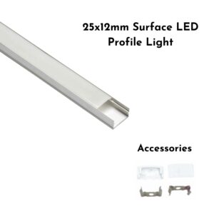 25x12mm Surface LED Profile