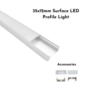 35x12mm Surface LED Profile